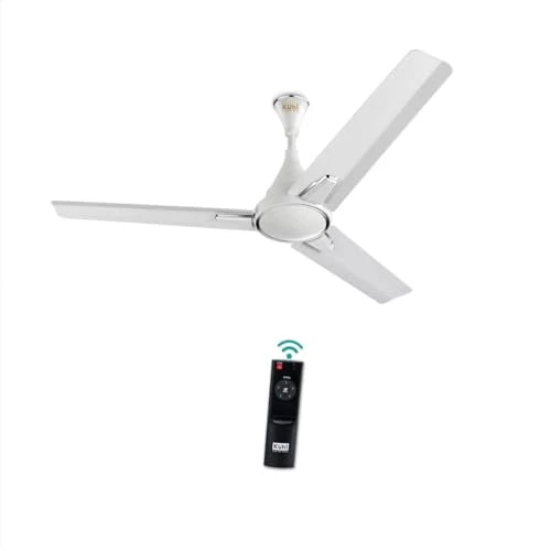 KUHL Prima A1 900mm BLDC Ceiling Fan | 24W | 65% Sav | 5 Star | High Air Flow | Stylish Design | White