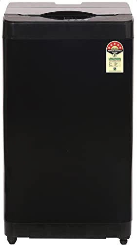ONIDA 8 kg 5 Star Fully Automatic Top Load Washing Machine (T80CMB, Black, Hexa Crystal Drum)