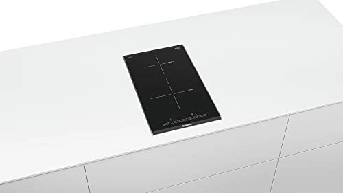 Bosch PIB375FB1E Built In Ceramic Glass Induction Hob with 2 Cooking Zones (Black)