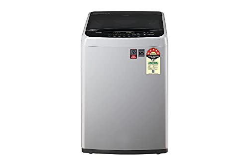 LG 7 kg 5 Star Smart Inverter Technology Fully Automatic Top Load Washing Machine (T70SPSF1ZA, Silver)