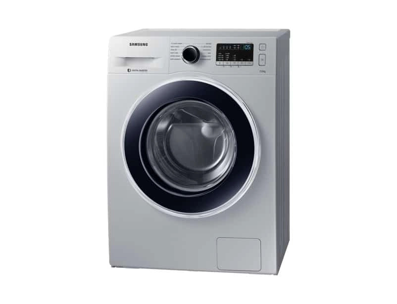 Samsung 7 kg Fully-Automatic Front Loading Washing Machine (WW70J4243JS/TL, Silver)