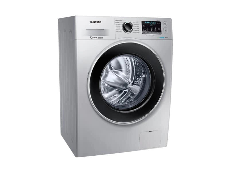 Samsung 8 kg Fully-Automatic Front Loading Washing Machine (WW80J5410GS/TL, Silver)