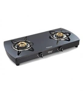 Sunflame Crystal 2 Burner (2B) Plus BK DX