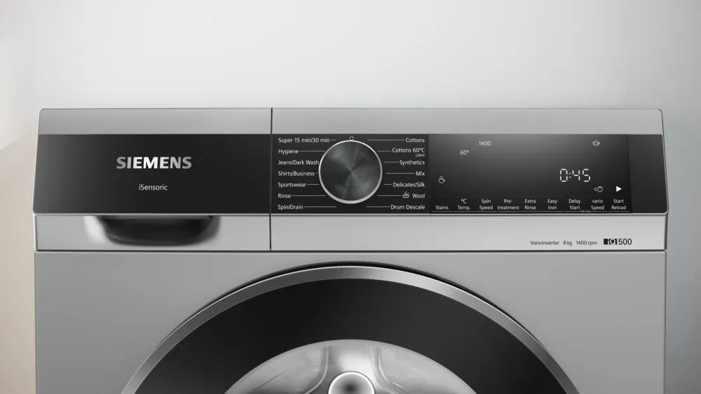 SIEMENS வாஷிங் மெஷின் முன் ஏற்றி, 8 கிலோ, 1400 rpm WG34A20SIN