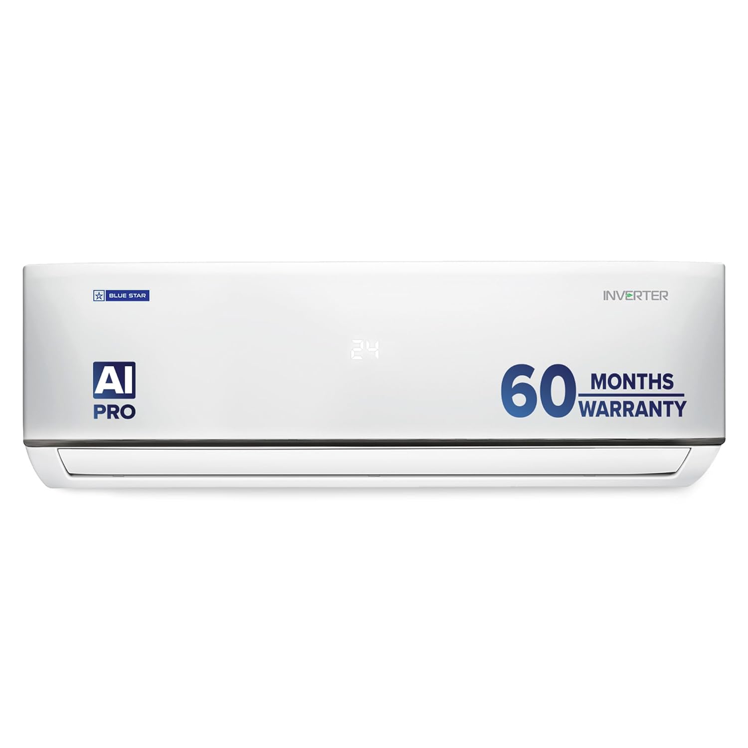 Blue Star 2T 5S Inverter Split AC Self Diagnosis IC524DNUR White