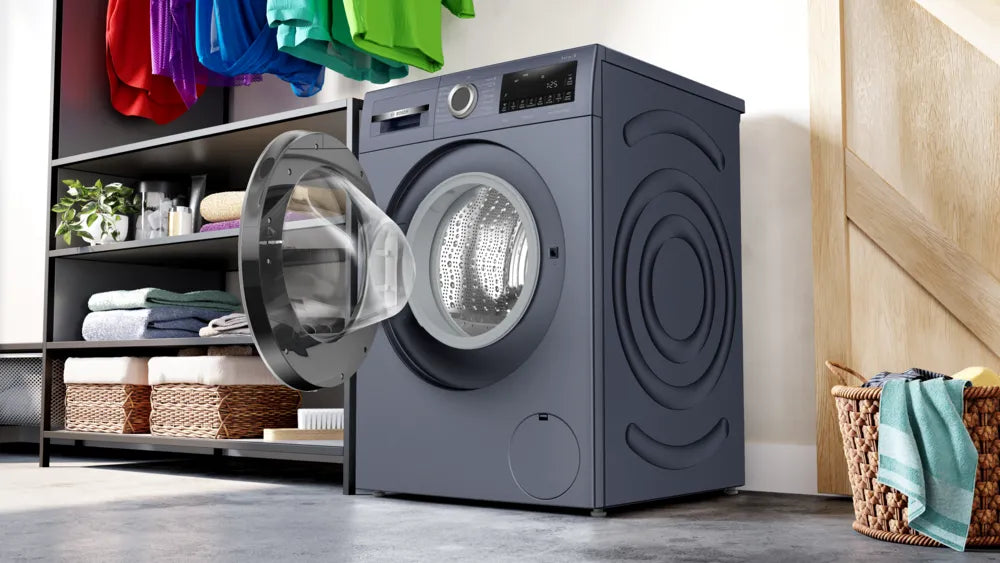 Bosch 9kg 5 Star Anti Wrinkle & Steam Care Fully Automatic Front Load Washing Machine with Built in Heater (WGA244ZPIN, Dark lake)