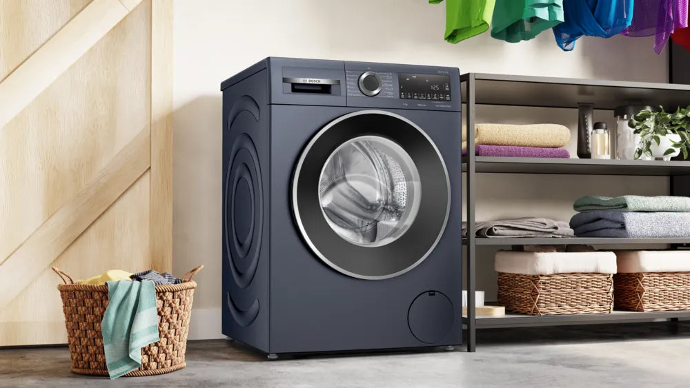 Bosch 9kg 5 Star Anti Wrinkle & Steam Care Fully Automatic Front Load Washing Machine with Built in Heater (WGA244ZPIN, Dark lake)