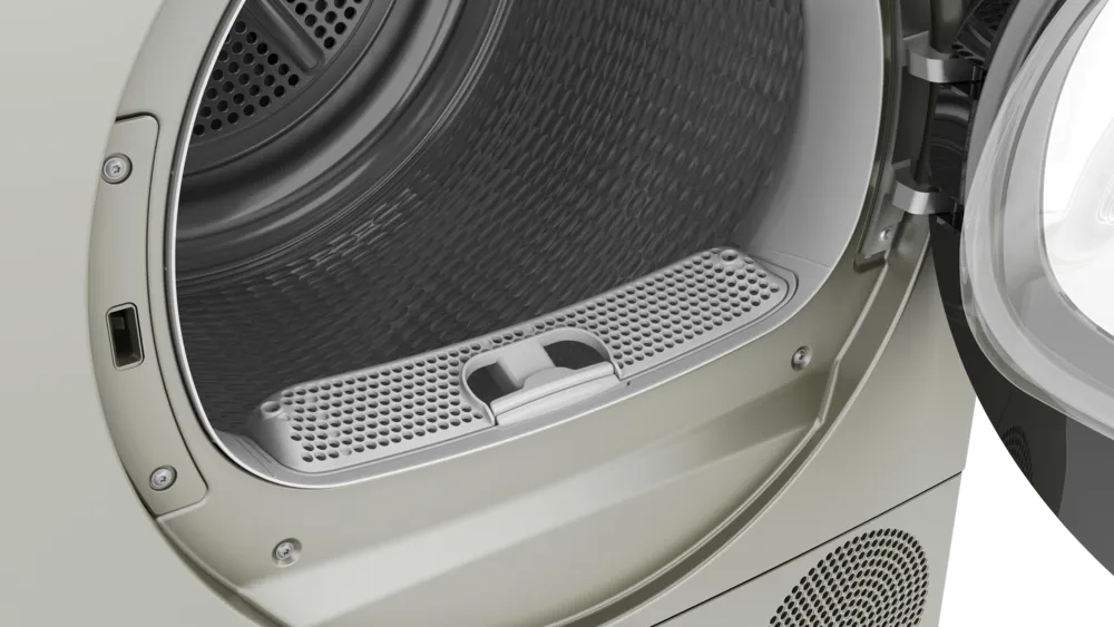 SIEMENS 8 kg Fully Automatic Front load Condenser Tumble Clothes Dryer WP31G208IN, Silver Inox,