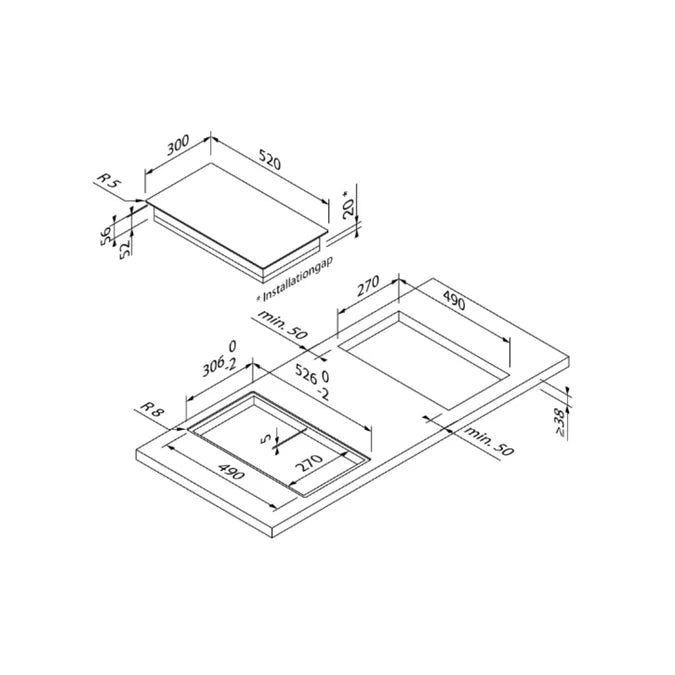 Blaupunkt 5IZ34291 Induction Hob - 5 Burners, Stand-alone Design