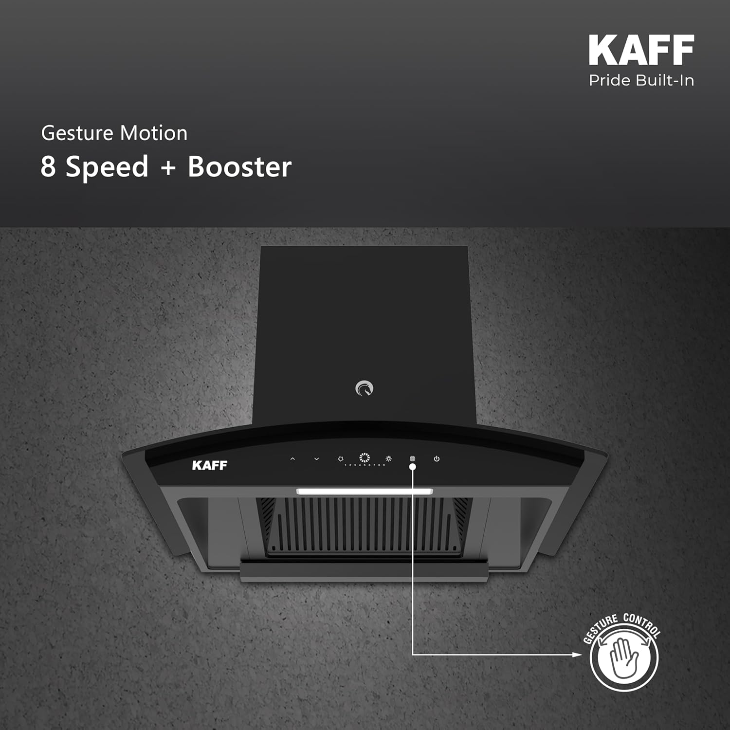 KAFF VASCO DC 60 Filter-less Smart Auto Clean Slant Kitchen Chimney 60 CM