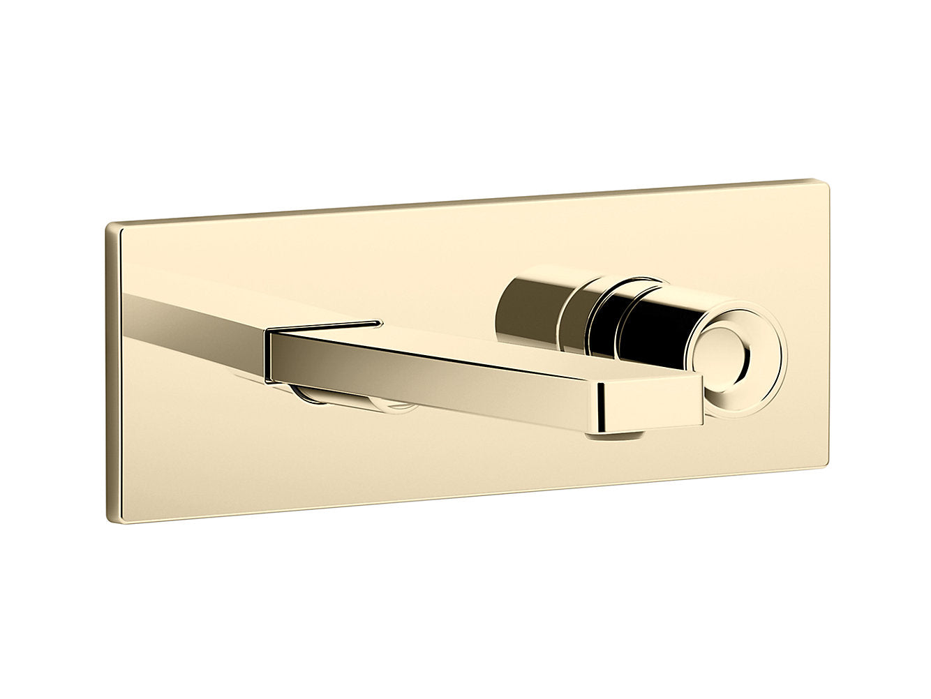 kohler K-73061T-7-AF Wall mount single-control basin faucet trim in french gold