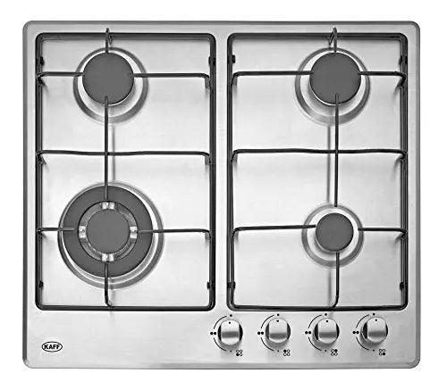 Kaff 4 Burner Stainless steel finish Built In Hob (NE4B 60 SS) auto electric ignition