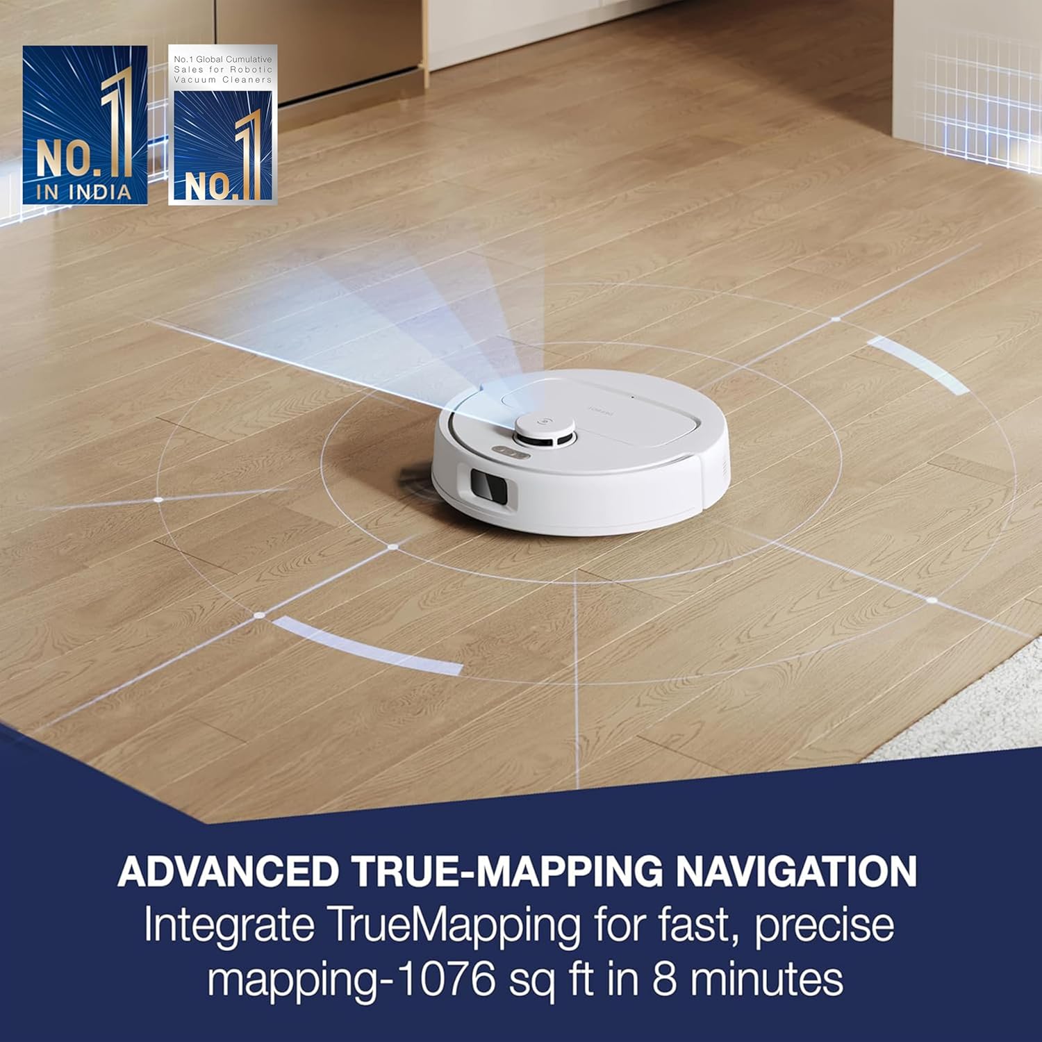 ECOVACS DEEBOT N30 White 2-in-1 Robot Vacuum & Mop, 2025 New Launch - 60