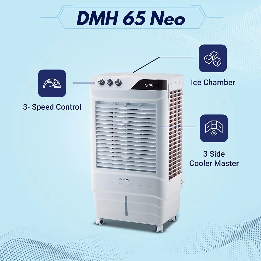 Bajaj DMH 65 Neo 65L Desert Air Cooler White