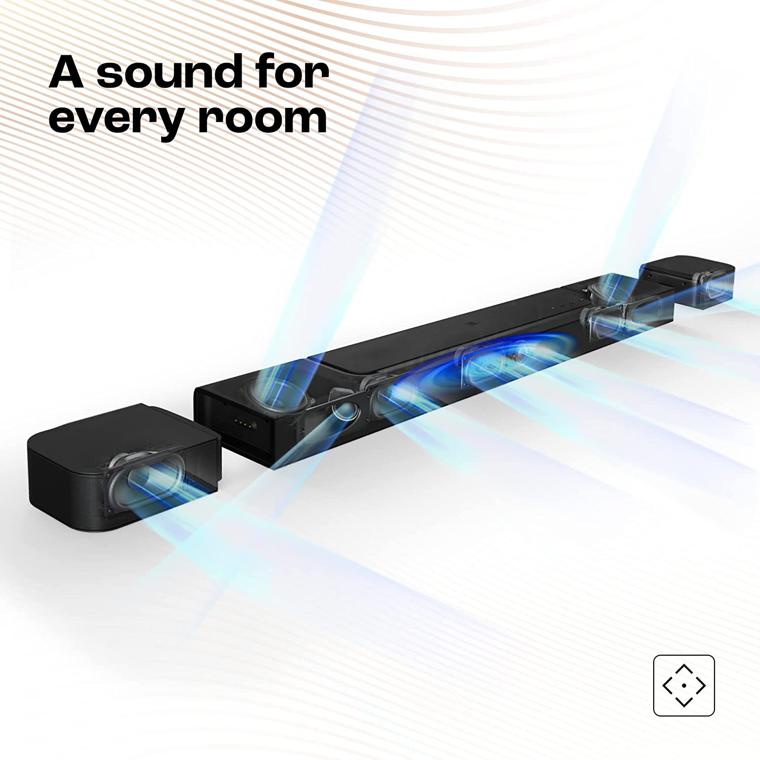 JBL Bar 800 Pro, 7.1 (5.1.2) Channel Truly Wireless Soundbar with True Dolby Atmos® 3D Surround Sound, 10” Down-Firing Wireless Subwoofer, PureVoice, HDMI eARC, Bluetooth, Wi-Fi & Optical Input (720W)