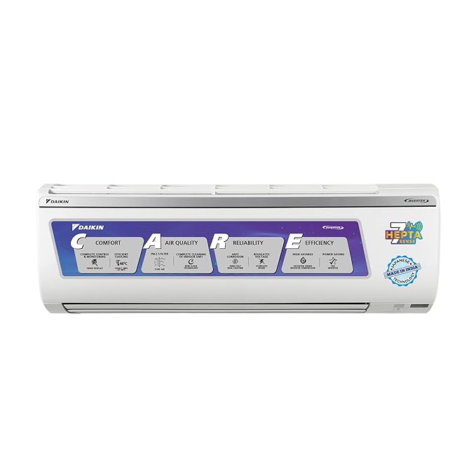 Daikin 1.5T 5 Star Inverter Split AC (Copper, PM 2.5, FTKU50UV16VF) - Efficient Cooling for Cleaner Air