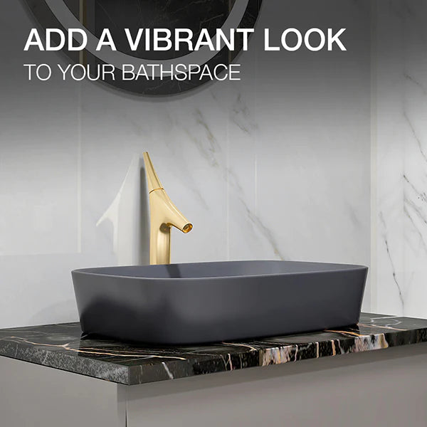 kohler K-21226IN-HG1 600mm edge vessel basin without faucet hole in thunder grey