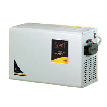 V-Guard VWR 400 Voltage Stabilizer for AC I Up to 1.5 Ton I Working Range: 130V-300V - Grey