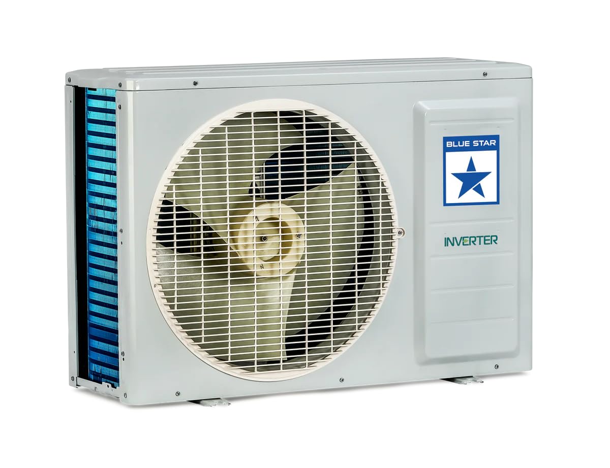 Blue Star 2 Ton 3 Star Split Inverter AC (Turbo Cool, Hexa Inverter Technology, 5-in-1 Convertible Cooling, Comfort Sleep, Energy Saver, IB324TKU, Copper Condenser) White
