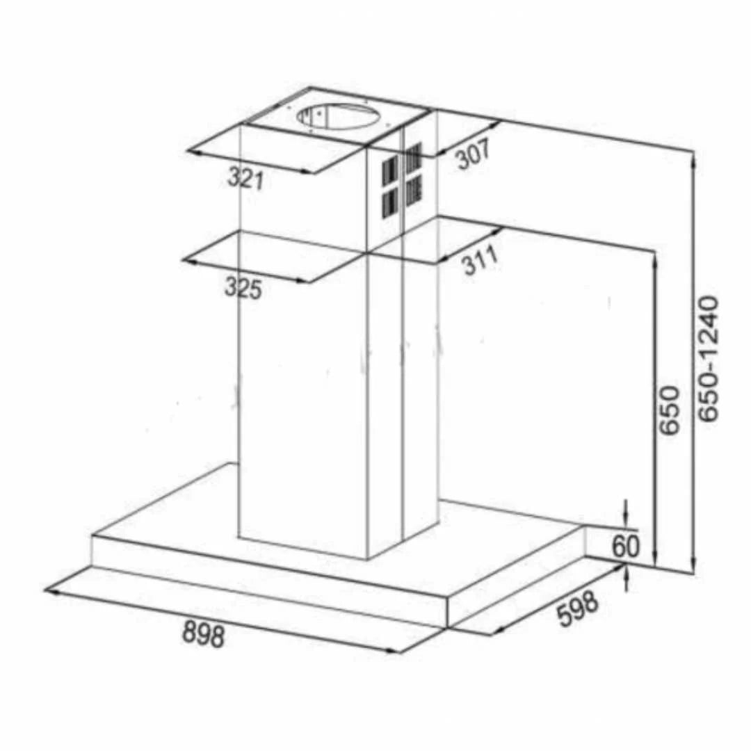 Hafele VETRA 90 Chimney: Sleek and Efficient Kitchen Ventilation
