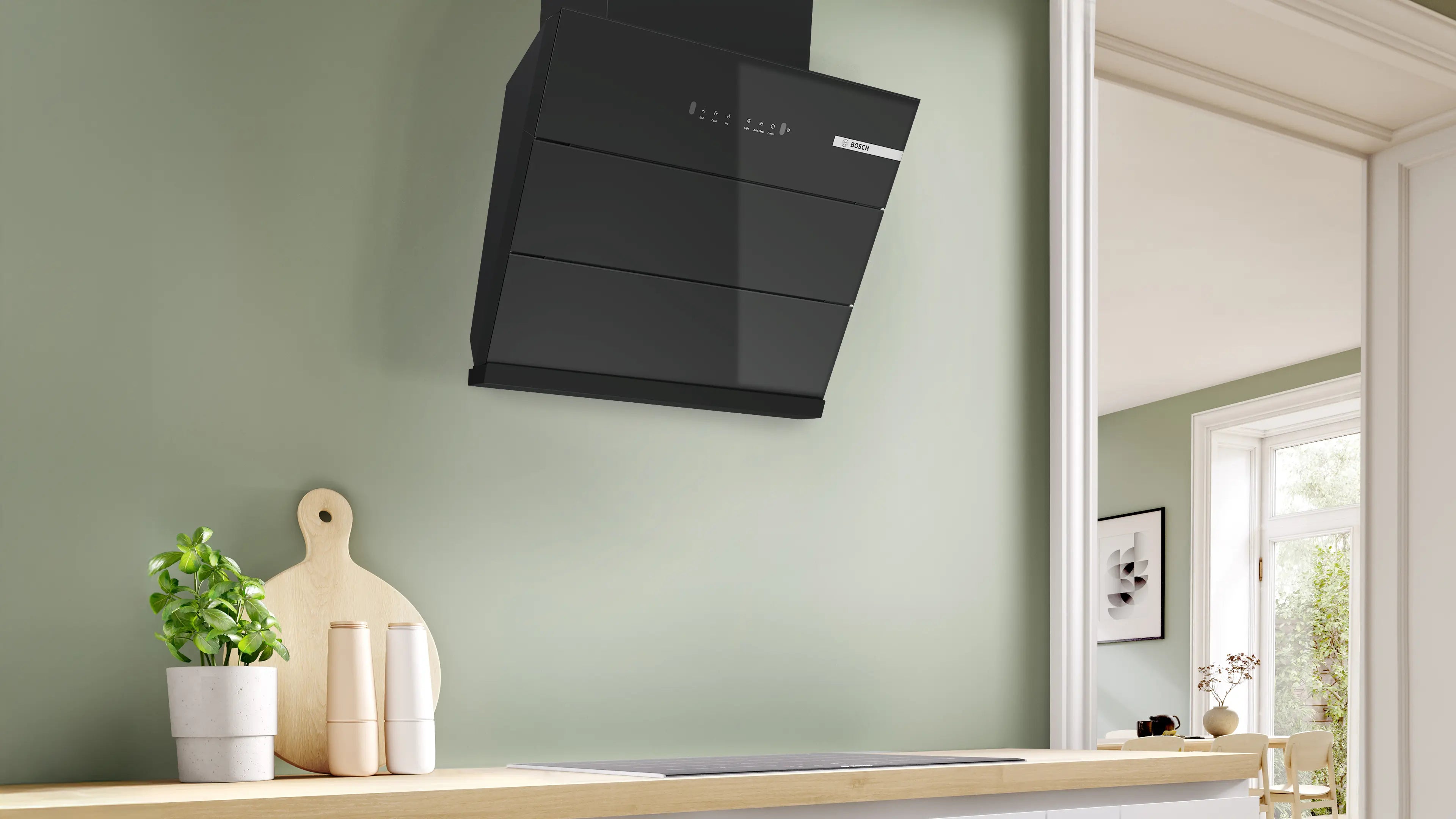 Bosch 60cm Wall Mounted Chimney DWK68IJ60I: Sleek and Powerful Kitchen Ventilation