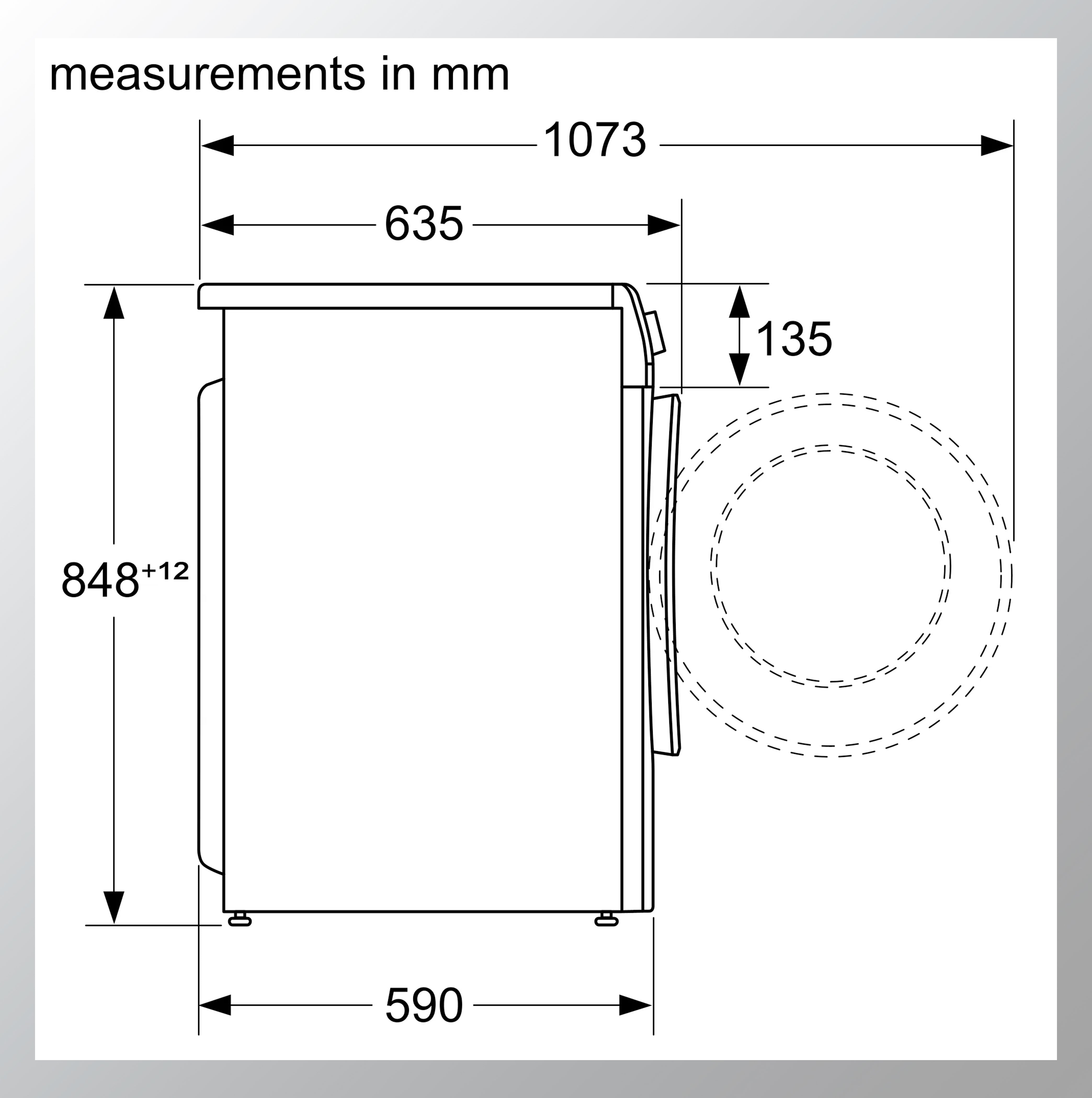 Bosch 9 KG /6 KG Inverter Washer Dryer (WNA14408IN, Silver, Inbuilt Heater 1400 RPM)