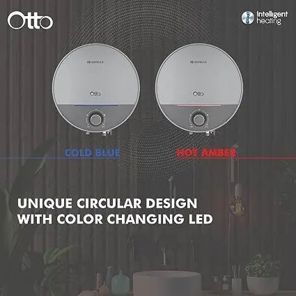Havells Otto 5 Star 10 Litre Storage Water Heater (Silvery Grey) Wall Mounting