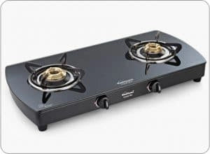 Sunflame Crystal 2 Burner (2B) Plus BK Auto Ignition