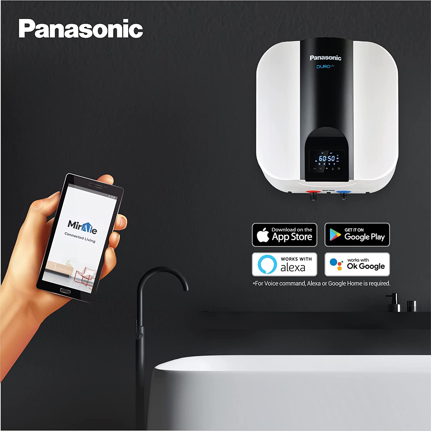 Panasonic 15 Ltr Geyser BEE 5 star White