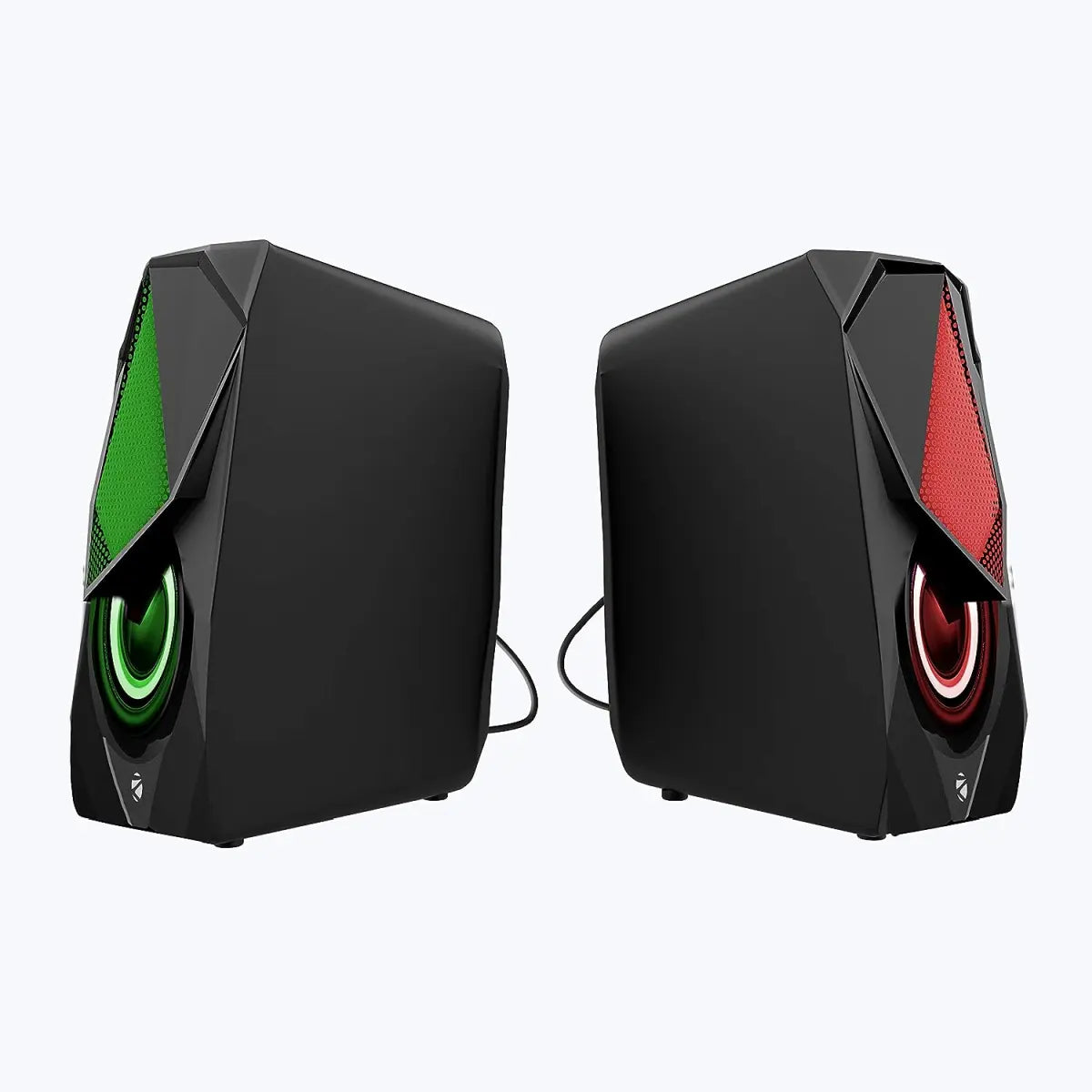 ZEBRONICS Zeb-Warrior II 10 watts 2.0 Multimedia Speaker with RGB Lights, USB Powered, AUX Input, Volume Control Pod for PC, Laptops, Desktop