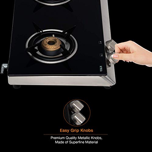 Kaff Stainless Steel 2 Burner Cooktop (KC 60 2B AI SS S/B, Silver)