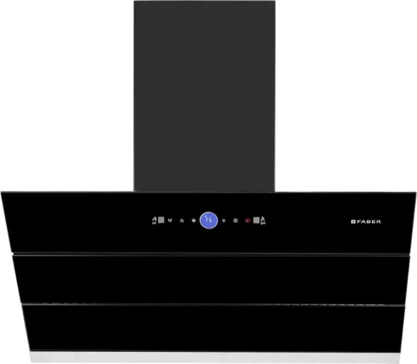 FABER HOOD COMET BLDC FL HC BK 75 AUTOCLEAN CHIMNEY Auto Clean Wall Mounted BLACK 1500 CMH