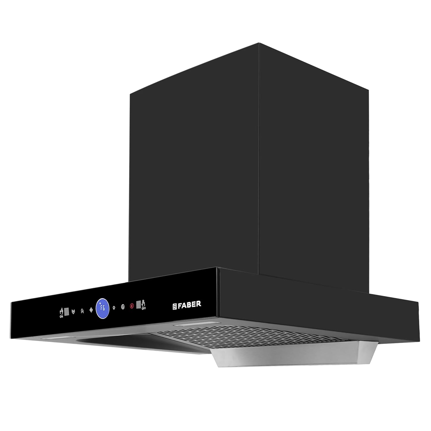Faber 1500 m³/hr Autoclean Kitchen Chimney (HOOD DAZZLE BLDC FL HC BK 90, Filterless, Touch & Gesture, Remote, Black)