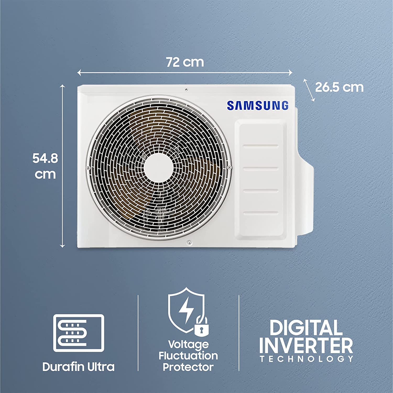 Samsung Inverter Split Ac AR18CYLZABE 1.5 Ton 3Star White