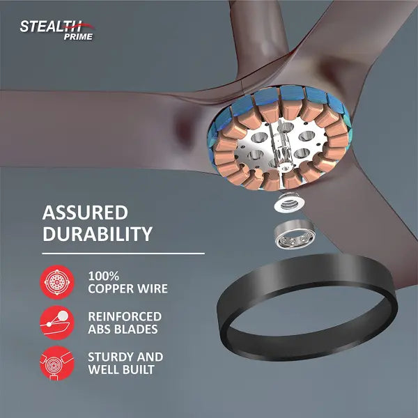 Havells Stealth Prime fan 1200mm BLDC motor and Remote Controlled Marble Dusk