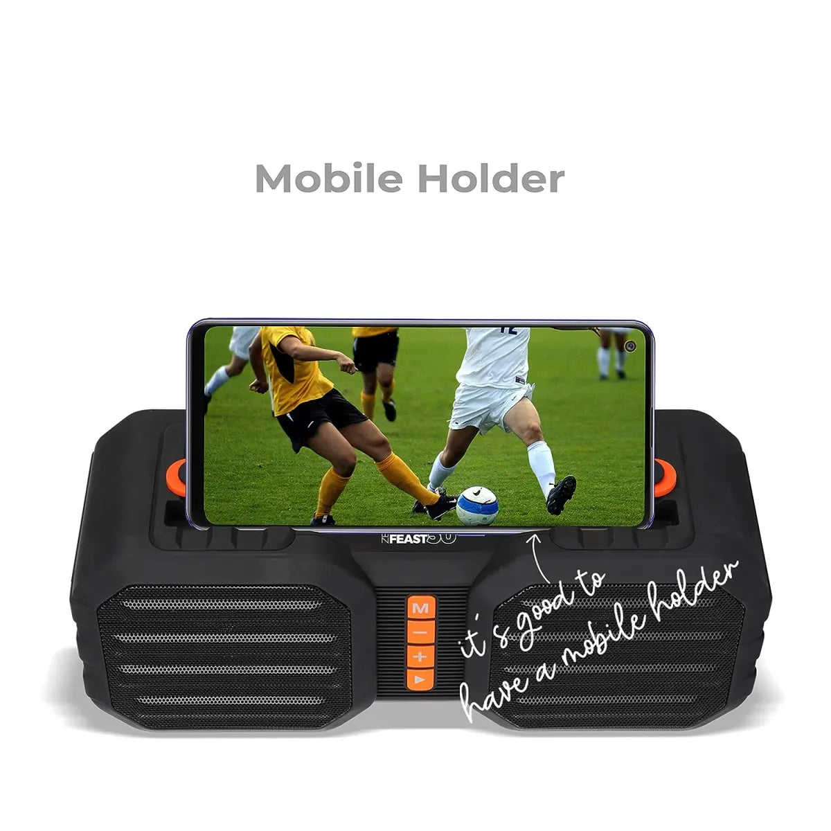 ZEBRONICS Sound Feast 50, 14 W Portable Speaker Supporting Bluetooth, Pendrive Slot, mSD Card, FM, Call Function (Black)