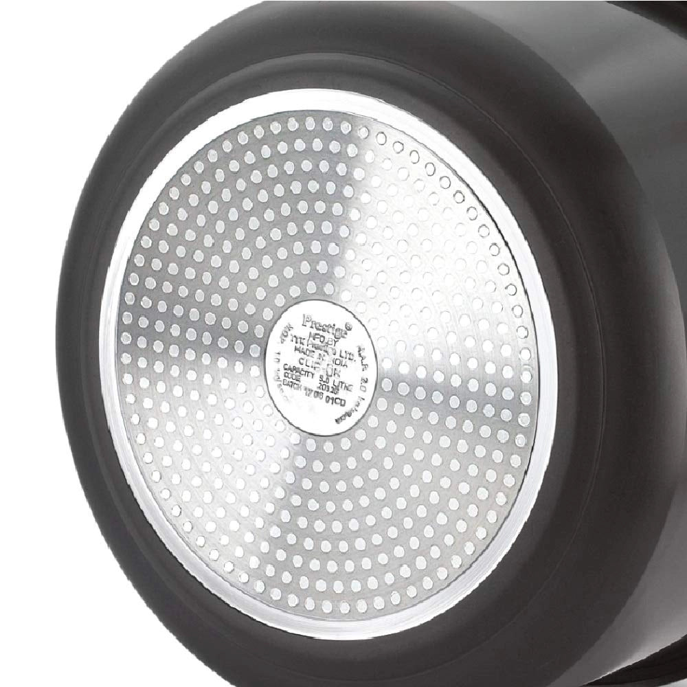 Prestige Svachh Clip-on Anodised Aluminium Pressure Cooker, 2L, Black