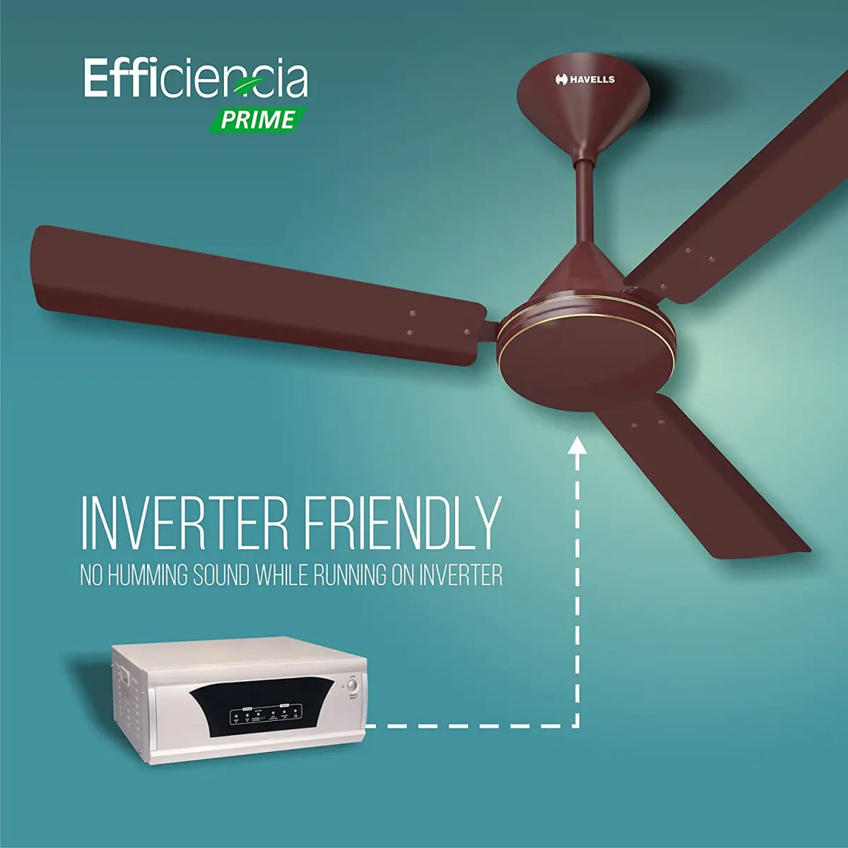 Havells Fan Efficiencia Prime 1200 mm with Remote Brown