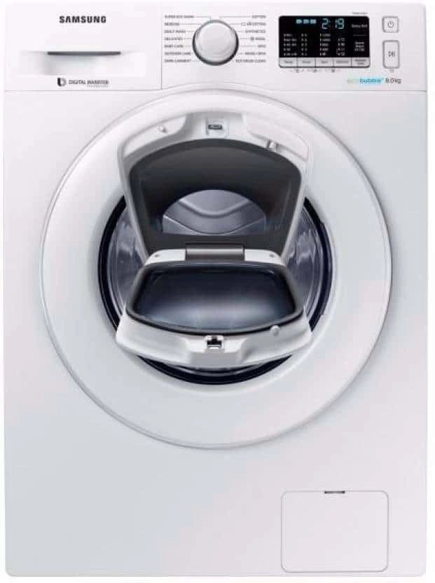 Samsung 8 kg Fully-Automatic Front Loading Washing Machine (WW80K5210WW, White)
