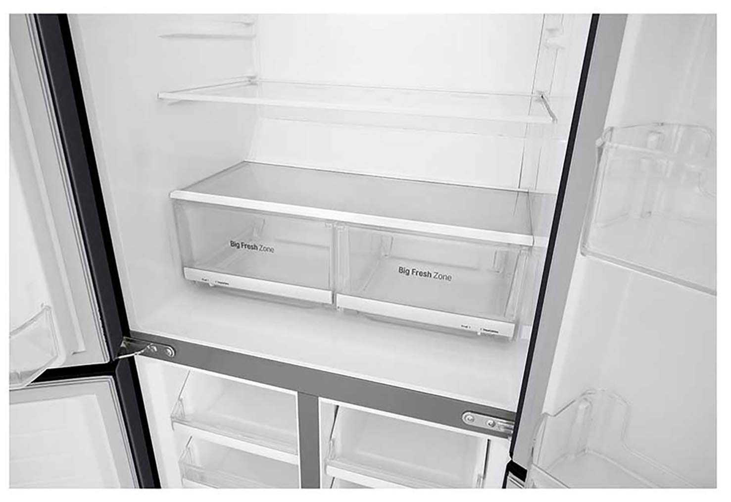 LG 594 L Frost-Free Inverter Linear Wi-Fi Side-By-Side Refrigerator (GC-B22FTQPL, Matte Black, Hygiene Fresh+ | Door Cooling+)