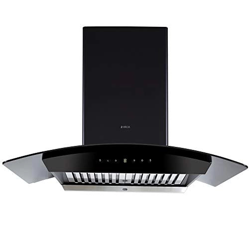 Elica 90 cm 1200 m3/hr Auto Clean Chimney (WDAT HAC 90 MS NERO, Touch + Motion Sensor Control, Black)