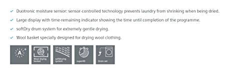 Siemens 8 Kg Condensation Dryer (WT44B202IN, White)