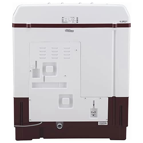 LG 8 Kg 5 Star Semi-Automatic Top Loading Washing Machine (P8030SRAZ, Burgundy, Collar Scrubber)