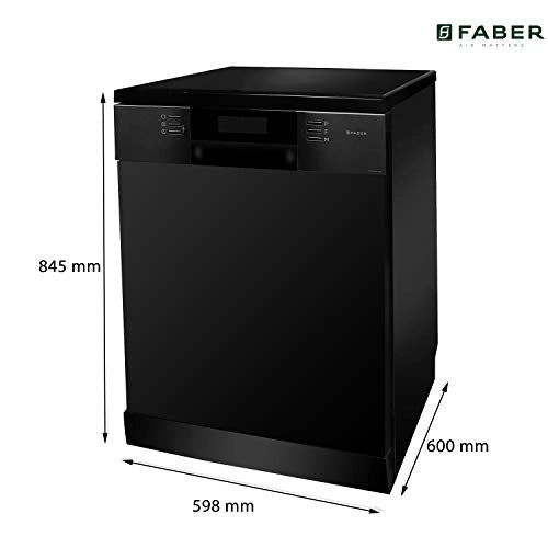 Faber 14 Place Setting Dishwasher (FFSD 8PR 14S, Black)