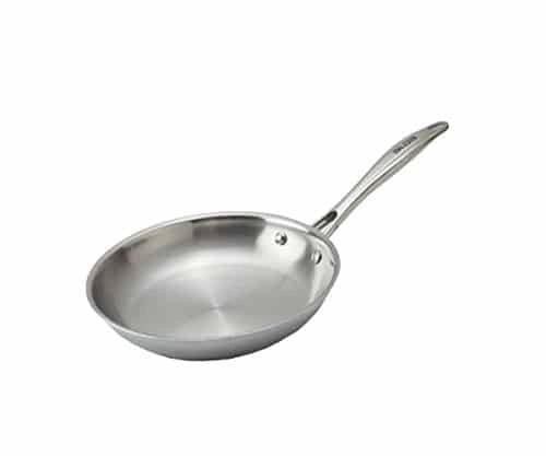 Alda Fry Pan without lid Tri Ply Stainless Steel - 24cm, Metallic