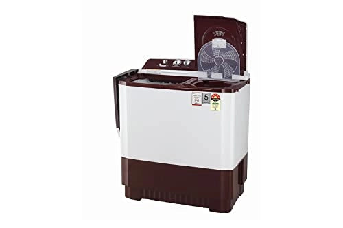 எல்ஜி 9 கிலோ 5 ஸ்டார் செமி-ஆட்டோமேட்டிக் டாப் லோடிங் வாஷிங் மெஷின் (P9041SRAZ, பர்கண்டி)