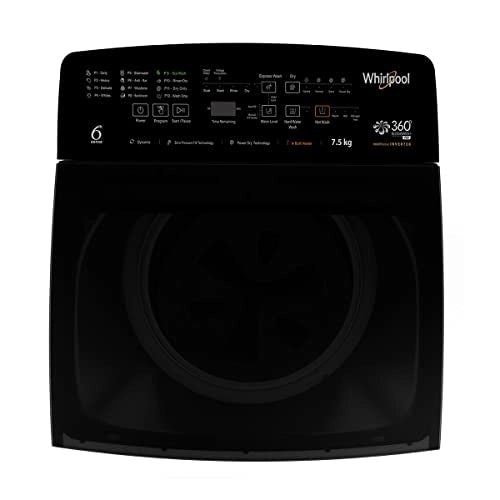 Whirlpool 7.5Kg 5 Star Fully-Automatic Top Loading Washing Machine with Heater (360 BLOOMWASH PRO (540) H 7.5, Graphite)
