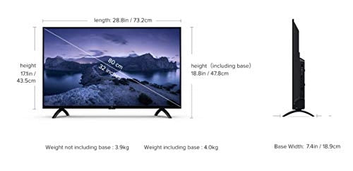Mi 80 cm (32 inches) HD Ready Android Smart LED TV 4A PRO (Black)