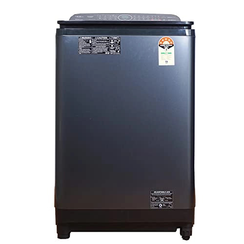 Panasonic 13.5 Kg 5 Star Built-in Heater Fully-Automatic Top Loading Washing Machine (NA-FD135V1BB, Black Silver)