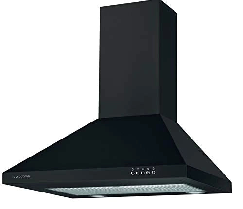 Eurodomo 60 cm 800 m??/HR Pyramid Kitchen Chimney (Hood Sapphire BK BF 60, Cassette Filter, Black)